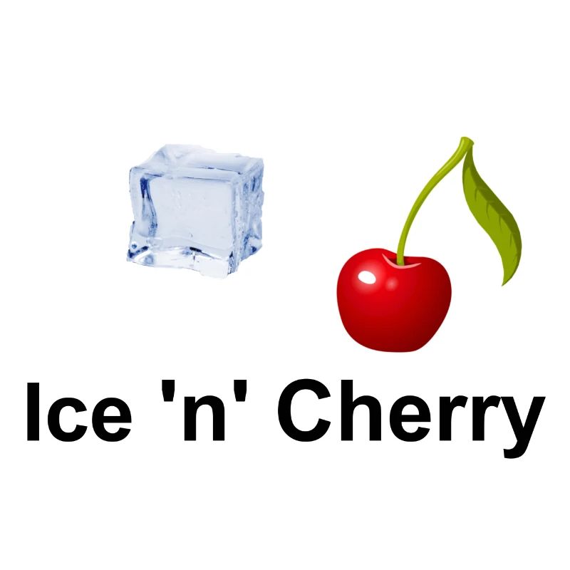 Eiswürfel und Kirsche