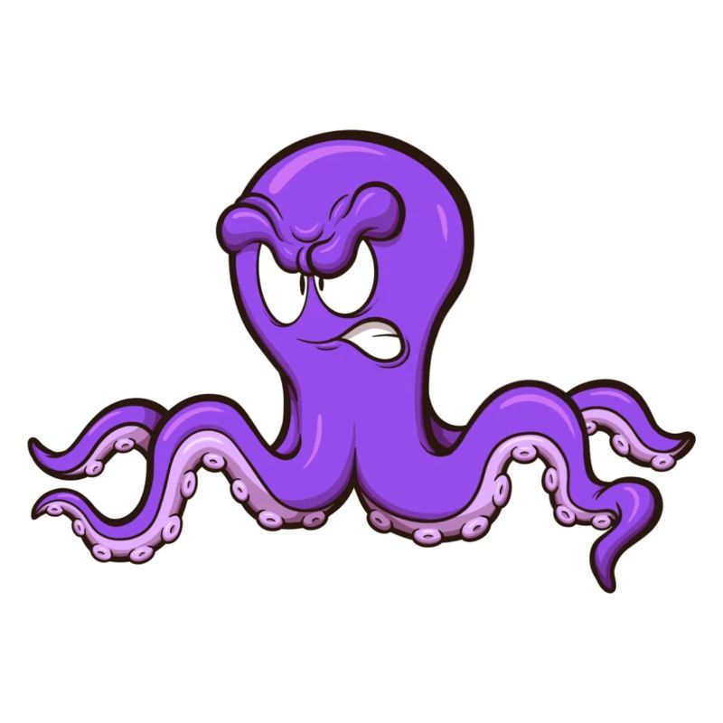 Wütender Oktopus