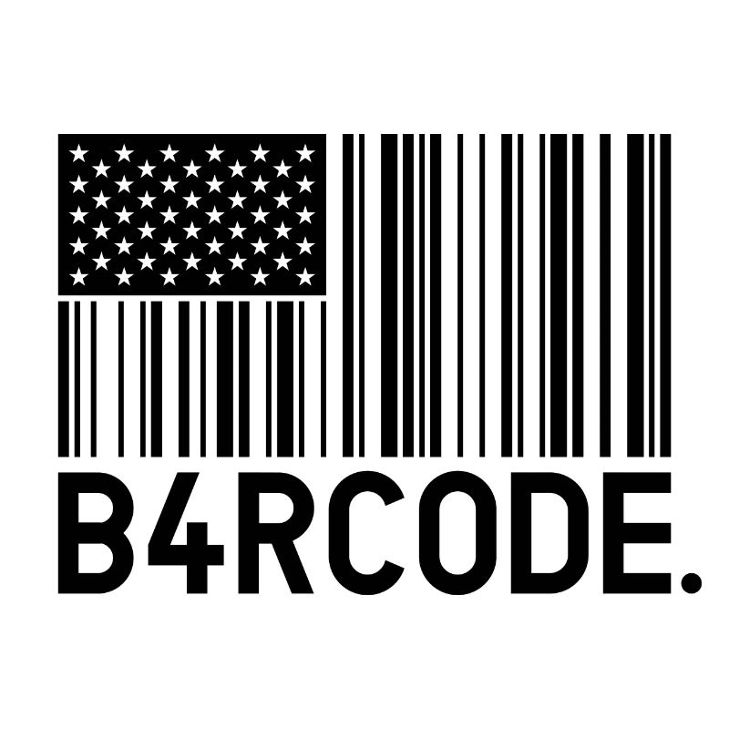 B4RCODE. USA black