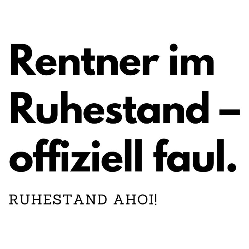 Rentner im Ruhestand