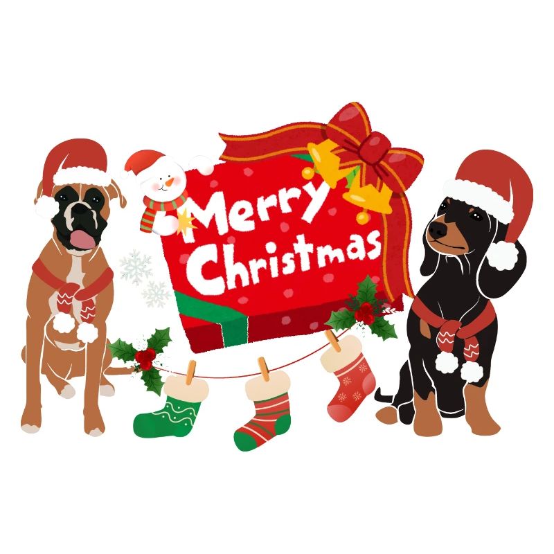 Merry Christmas Dogs