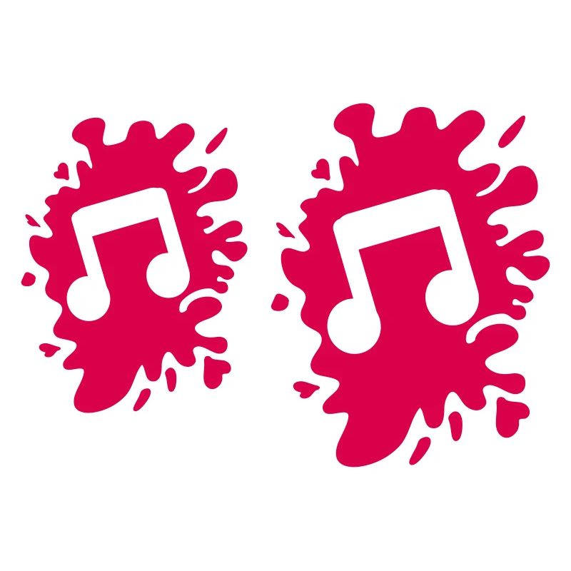 Musical note blobs