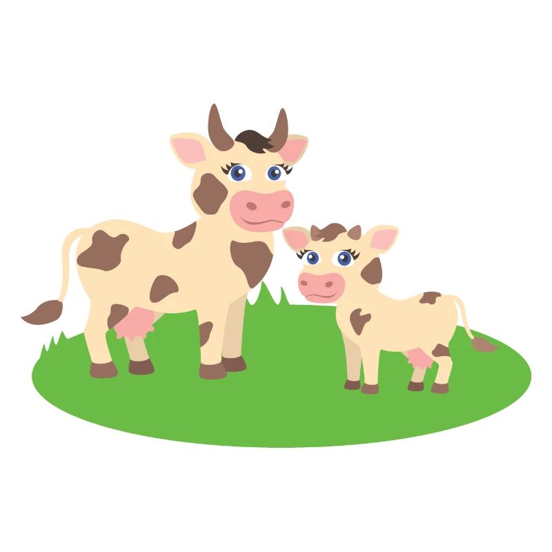 Kuh mit Kalb
