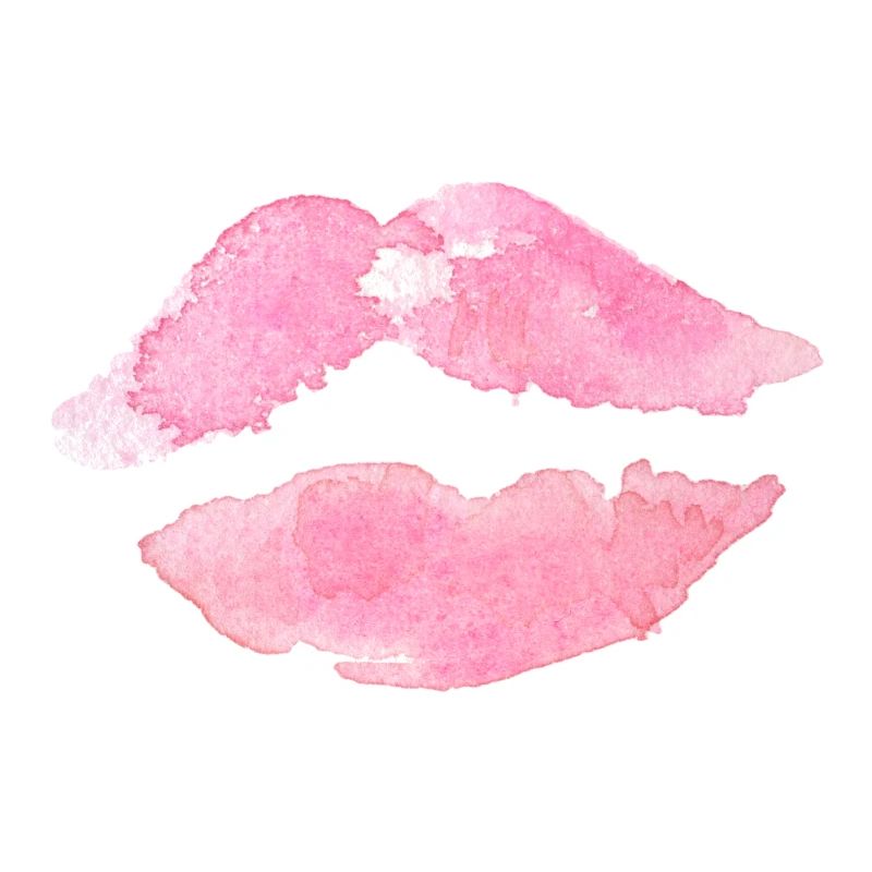Bouche Lèvres Rose Baiser Idée Cadeau