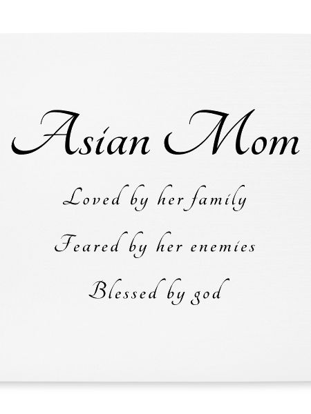 Asiatische Mama Spruch