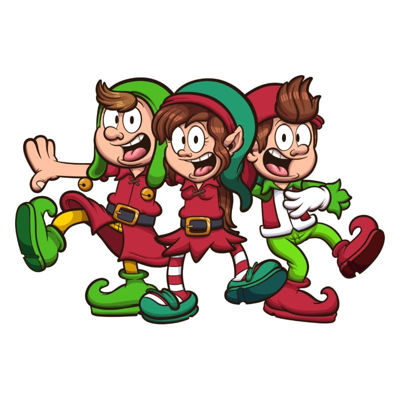 Singende Weihnachtselfen