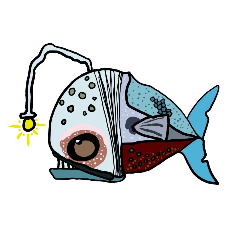 Fischmechanik Neon Farbgebung