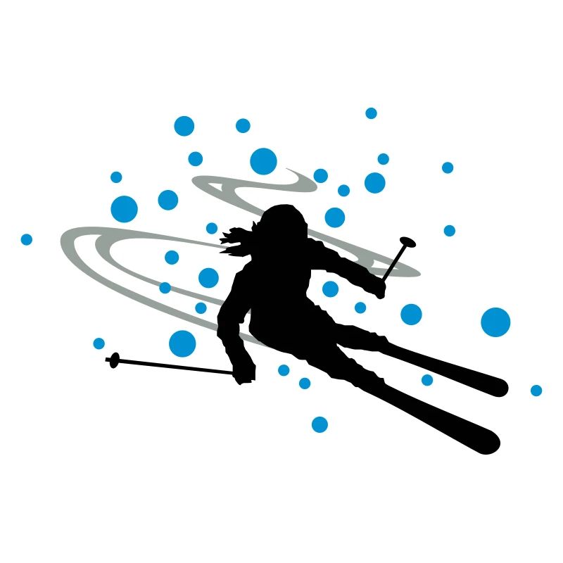 Skifahrerin Schnee