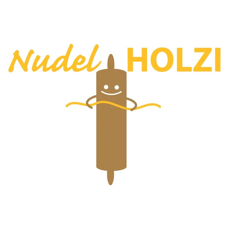 Nudelholz mit Nudel