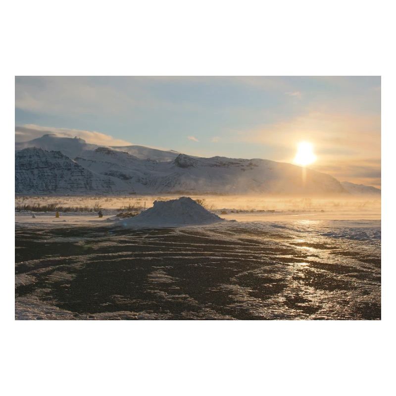 Gletscher bei Sonnenaufgang
