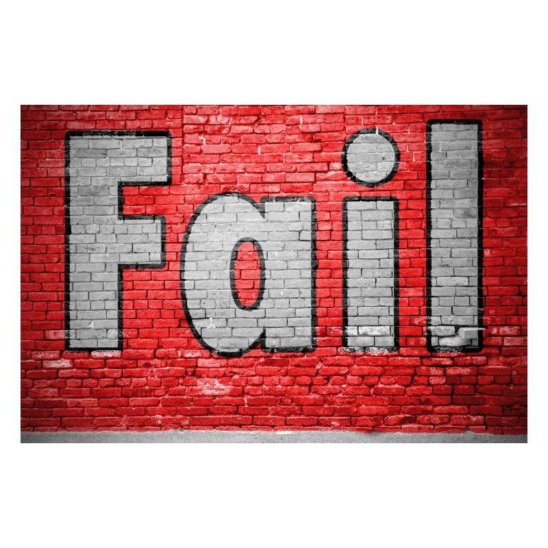 Fail Ziegelsteinmauer Graffiti