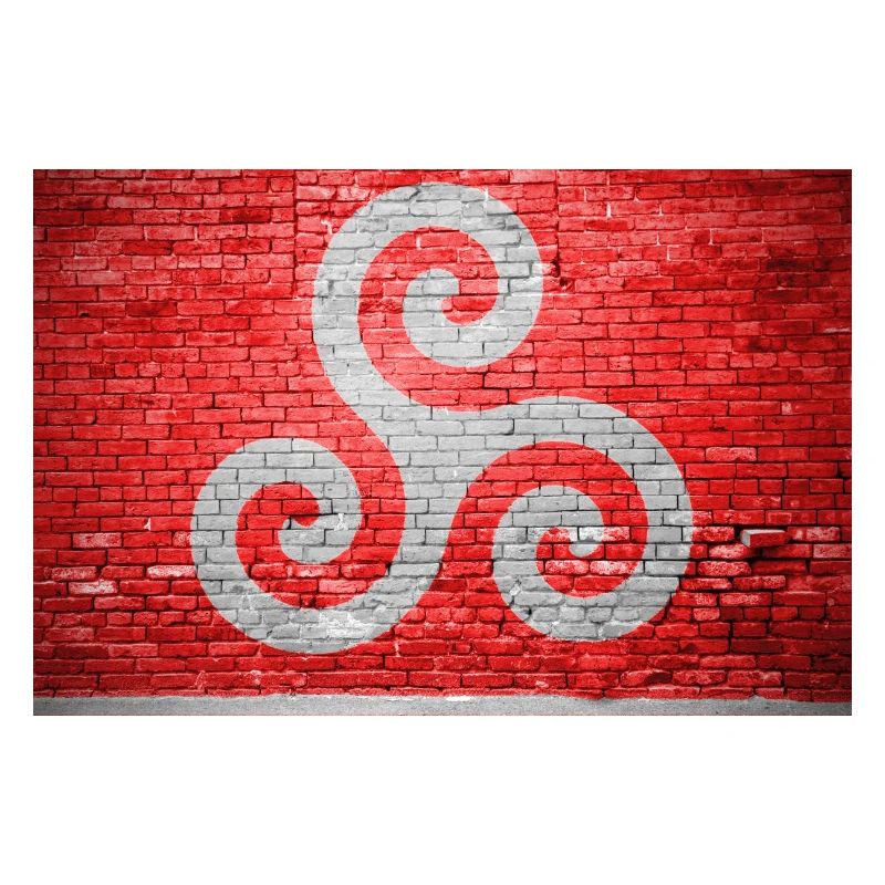 Triskele BDSM Brick Wall Graffiti