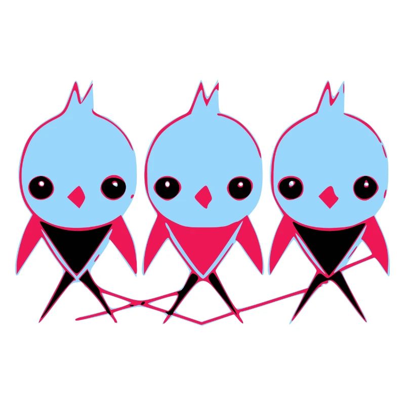 3 kleine Vögel
