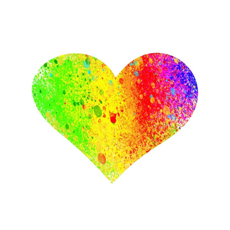 Regenbogen Herz