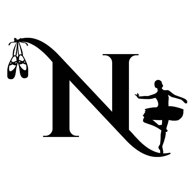 Buchstabe n Ballerina