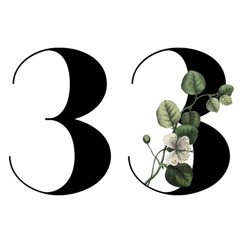 Nummer 33 Blumengrün - 33. Blumengeburtstag