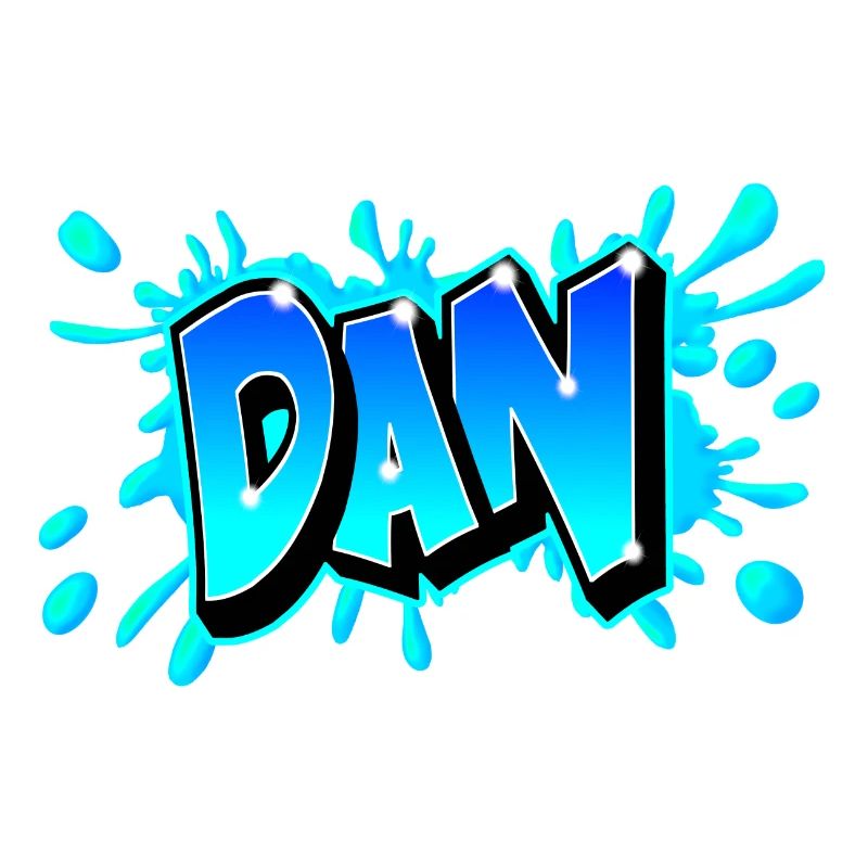 Graffiti "DAN" imprimabe sur tout support !