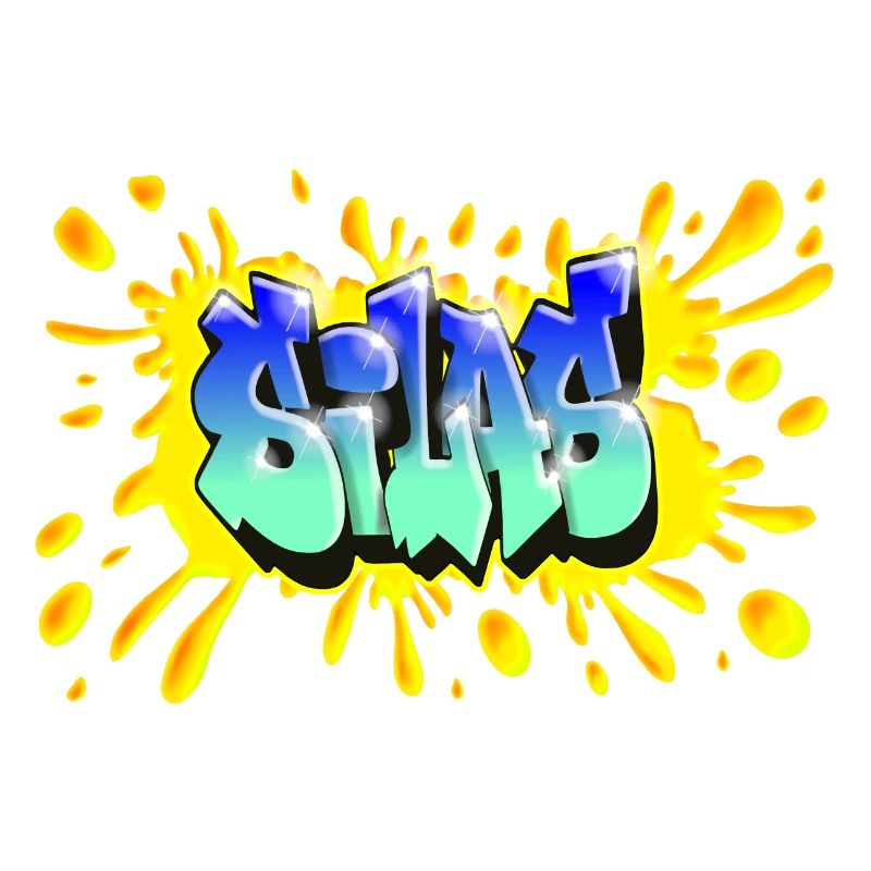 Graffiti SILAS NAME GESCHENK GEBURTSTAG GEBURT