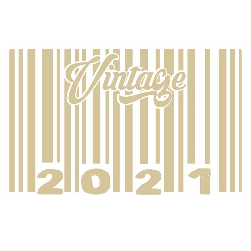 vintage 2021 Code barre 2021: Année 2025.