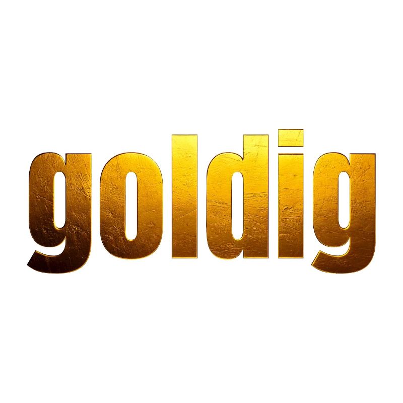 goldene Schrift goldig