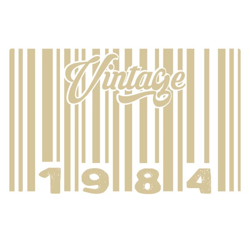 vintage 1984 Code barre 1984: Année 2025.