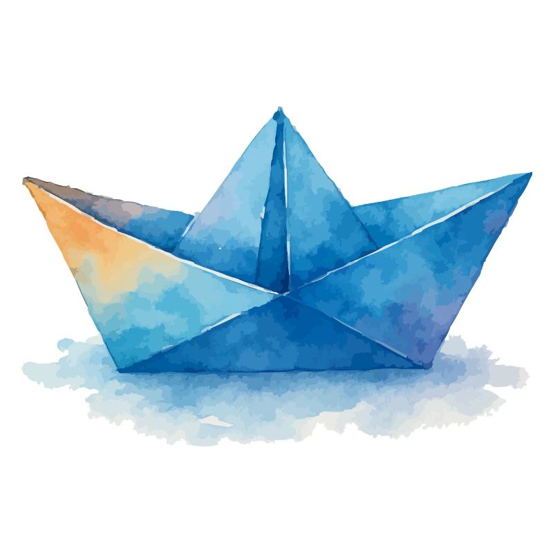 papierboot aquarell