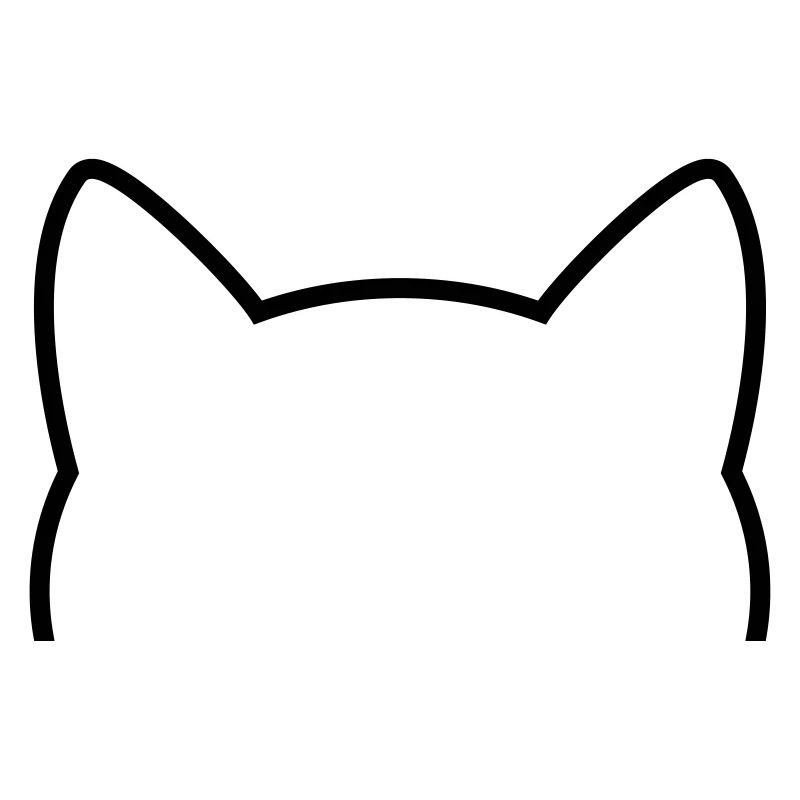 Contour d'icône de chat