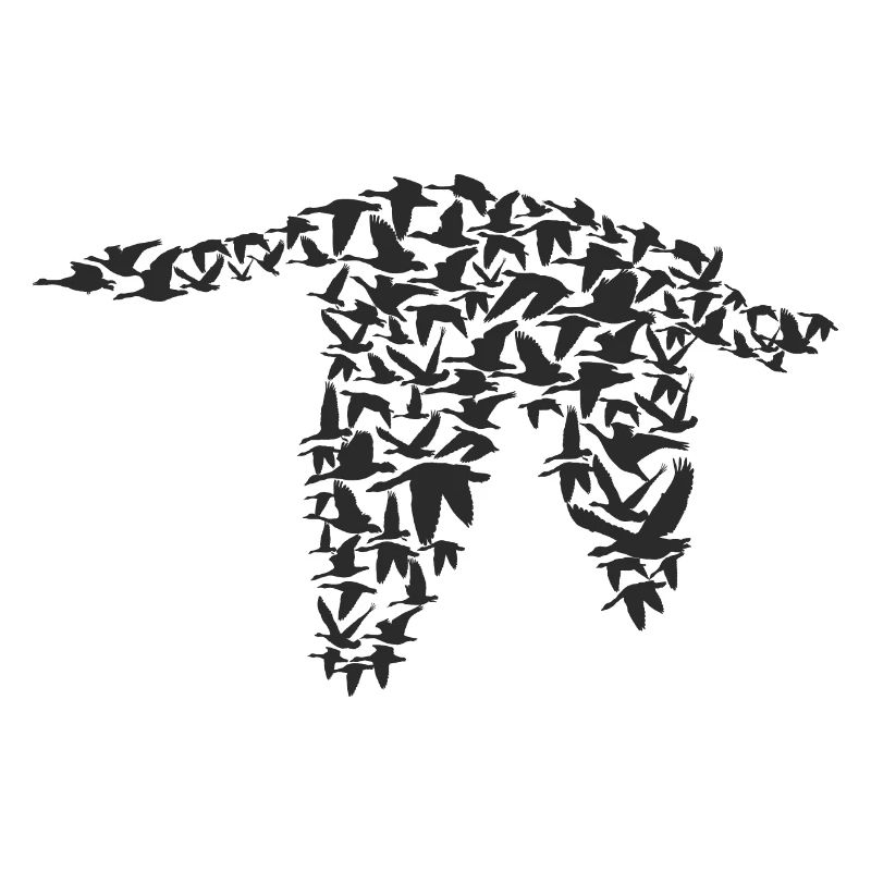 fliegende wilde Gans