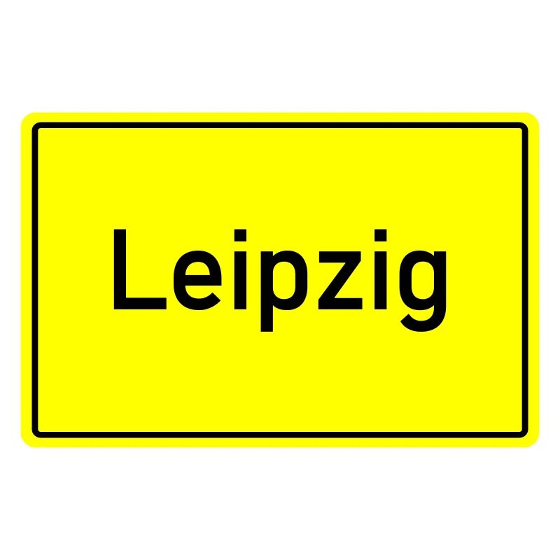 ortsschild leipzig