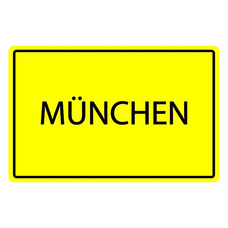 ortsschild münchen