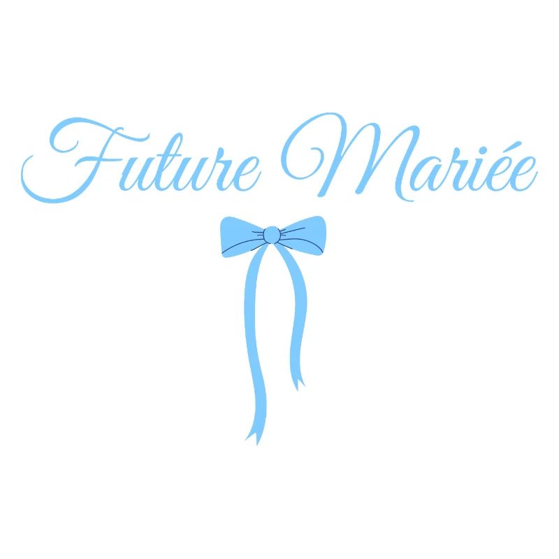 Future mariée noeud bleu