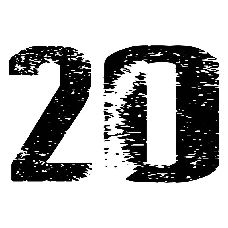 20 Zahl Trikot