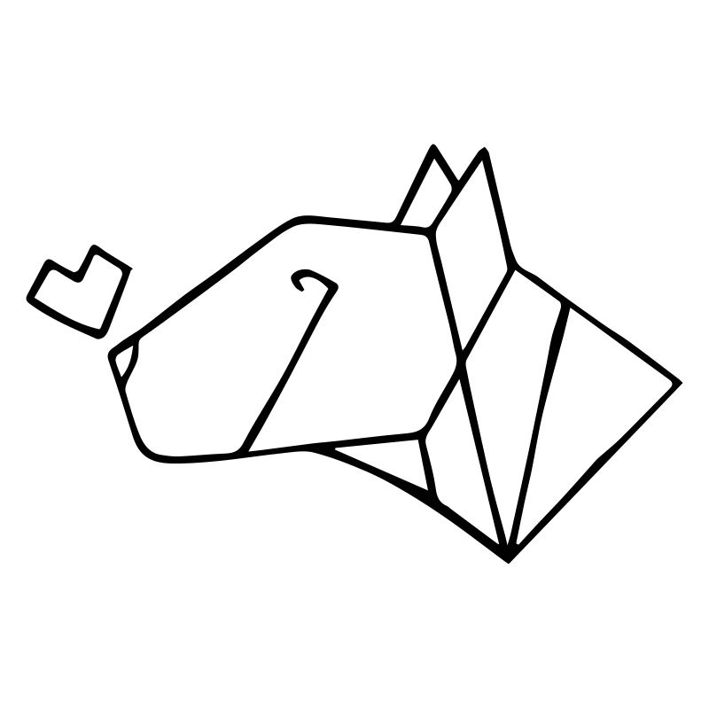 Bullterrier mit Herz