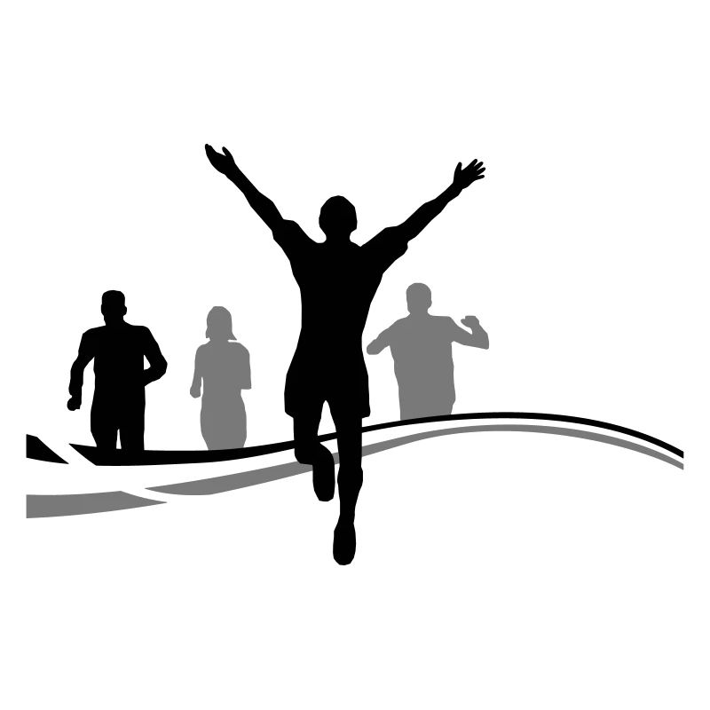 Menschen Gruppe Joggen