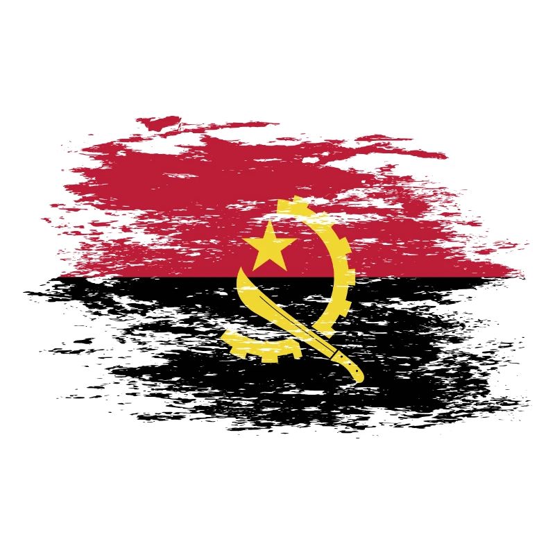 Angola Flagge used
