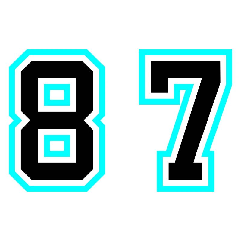 87 Zahl Symbol