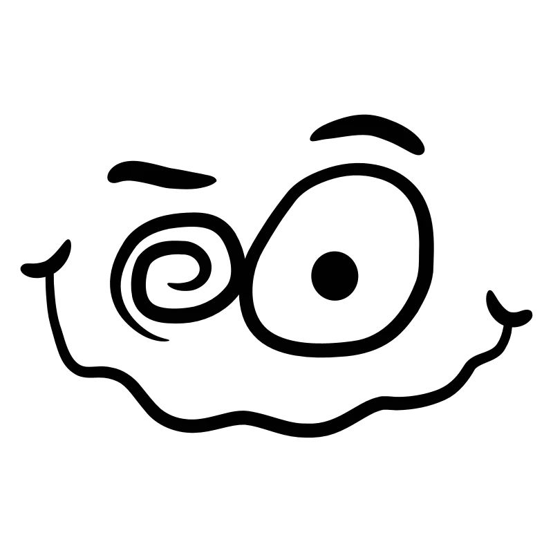 Crazy funny insane smiley face