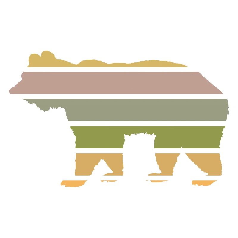 forest dweller bear from the forest brown bear-sunset
