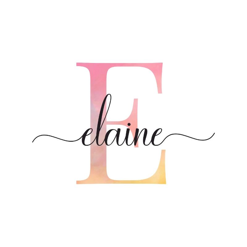 E| Monogramme | Nom | Élèvre |Aquarelle