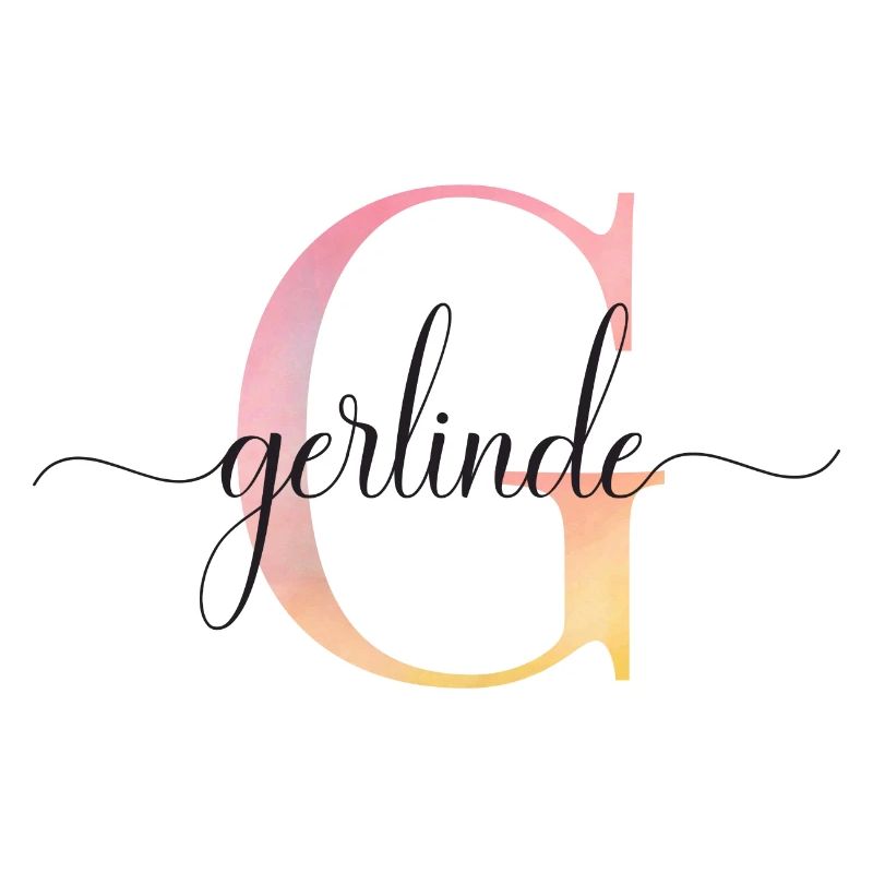 G | Monogramm | Name | Gerlinde |Watercolor