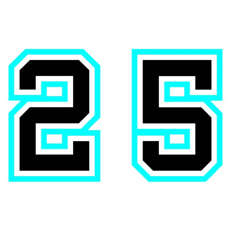 25 Zahl symbol