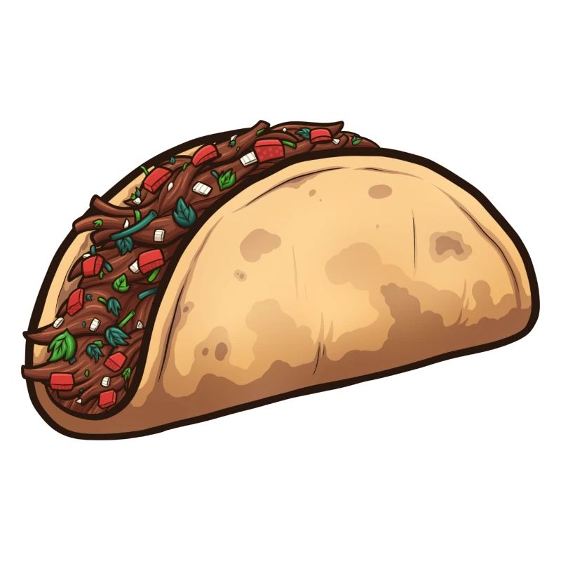 Cartoon Taco