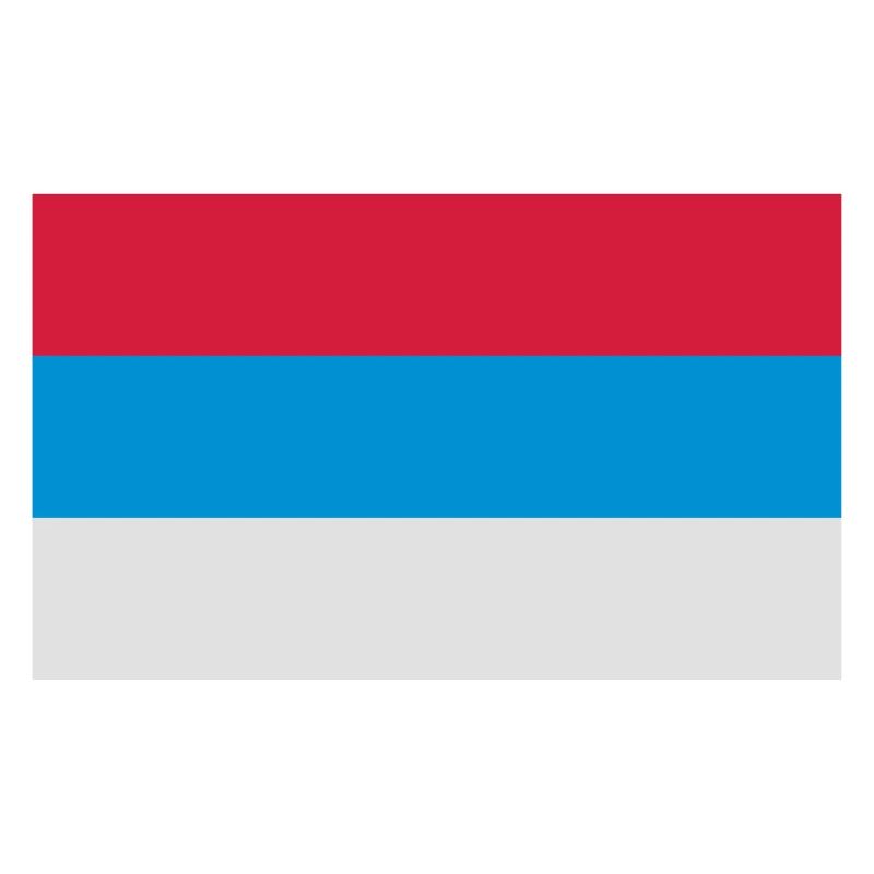 Nationalflagge von Serbien