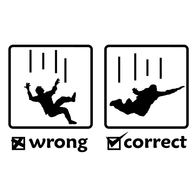 SKY DIVING - correct/wrong