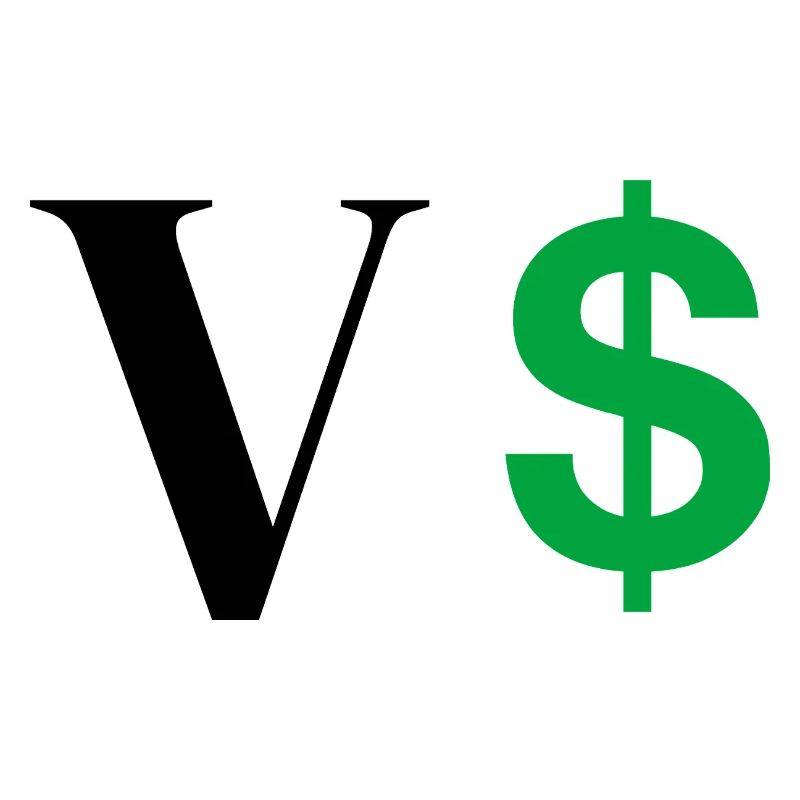 Buchstabe v Dollar