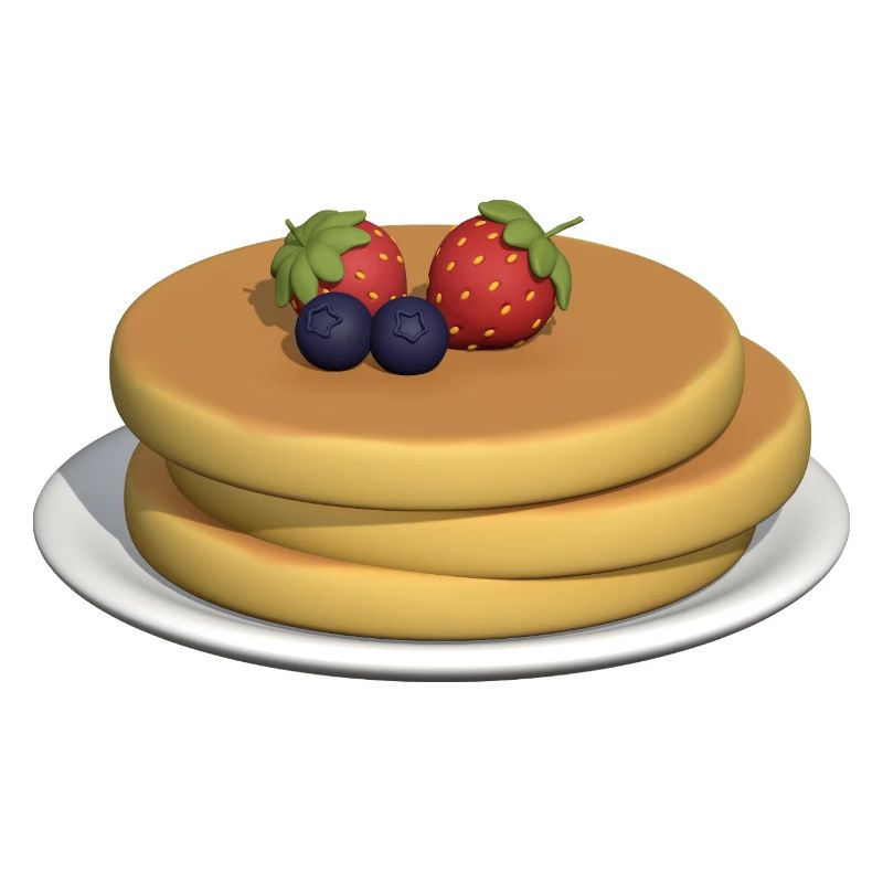Pfannkuchen-Stapel mit Beeren