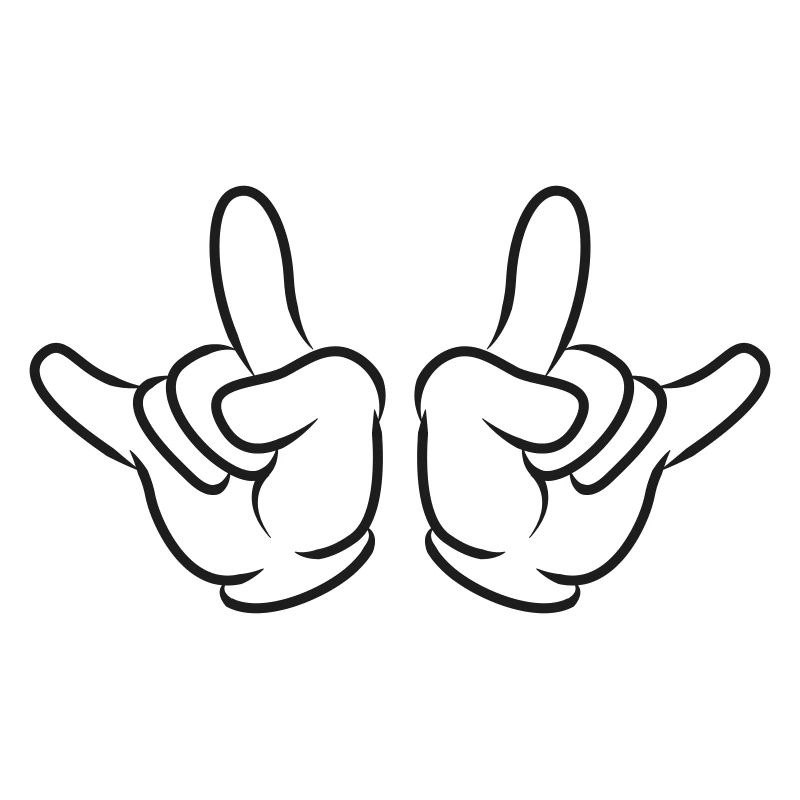 hand rock symbol