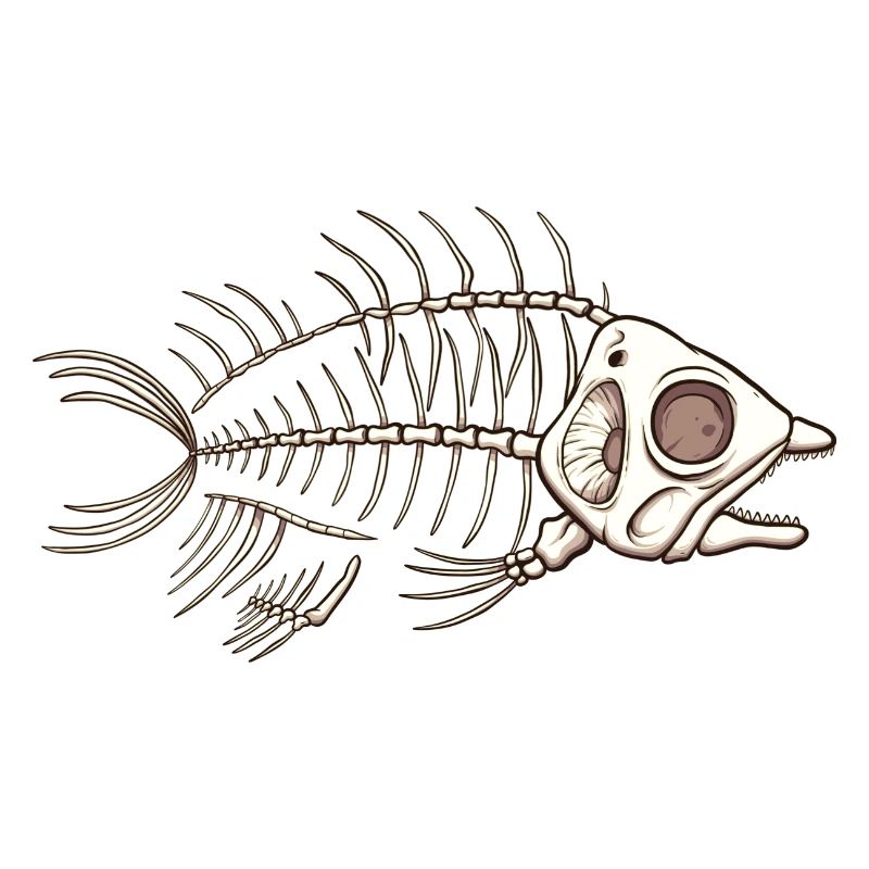Fisch-Skelett