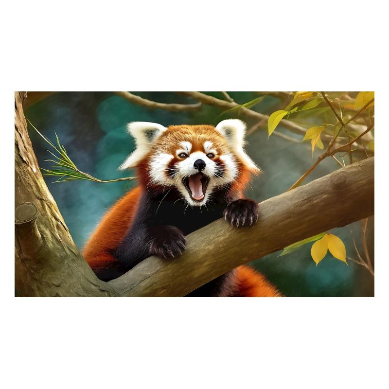 Cute animals chilling – red panda