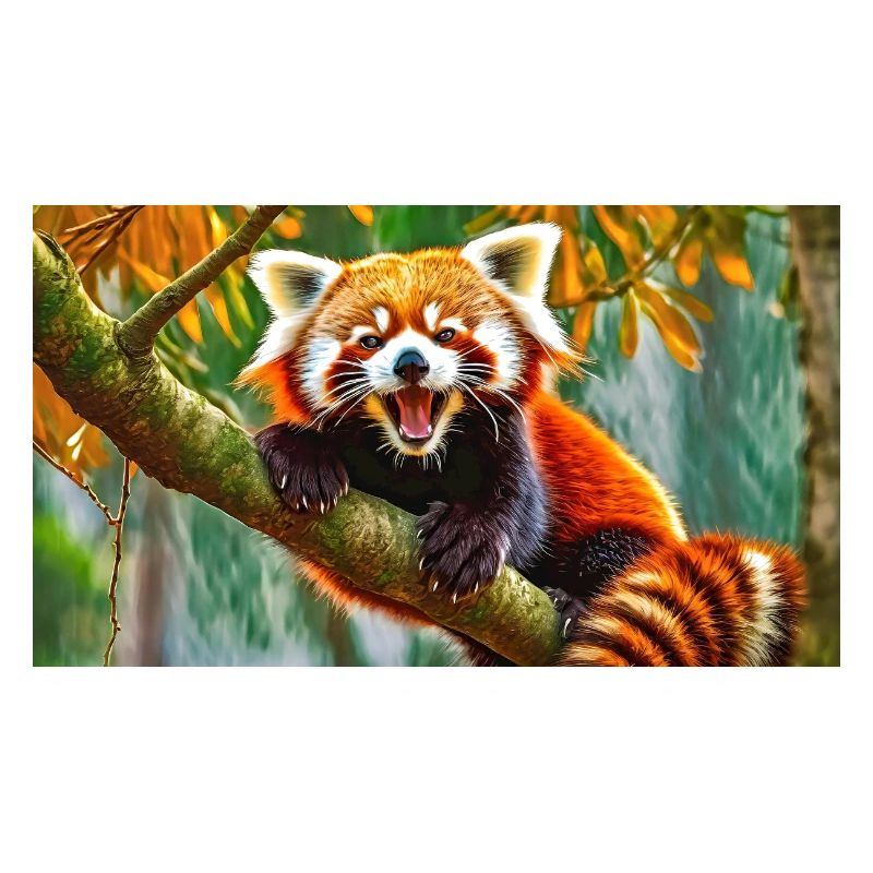 Cute animals chilling – red panda